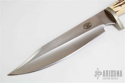 Large Stag Bowie 479 Arizona Custom Knives
