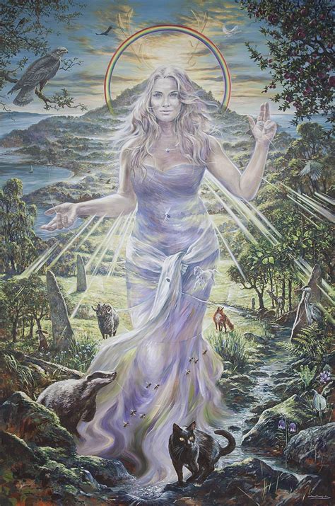 New Lady Of Avalon A4 Print Goddess Temple Ts