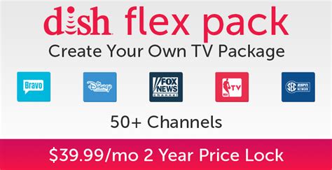 Search for what you want before you order. DISH Flex Pack | Skinny Bundle | Build Your Own TV Package