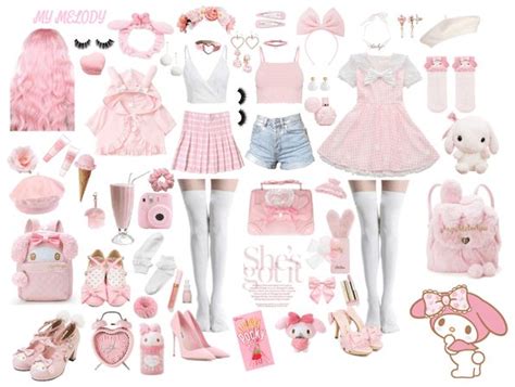 Kuromi And My Melody Outfit Shoplook In 2021 Kawaii Fashion Outfits