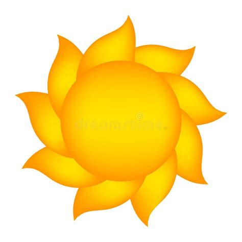 Cartoon Sun Vector Symbol Icon Design Stock Vector Illustration Of