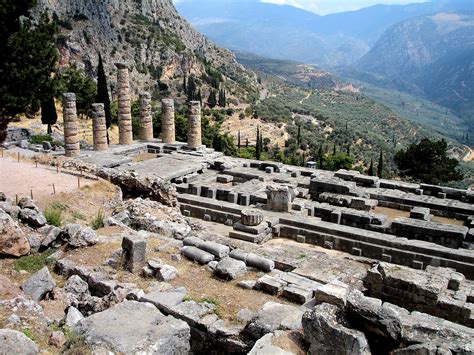 Temple Of Apollo In Delphi Greece Encircle Photos