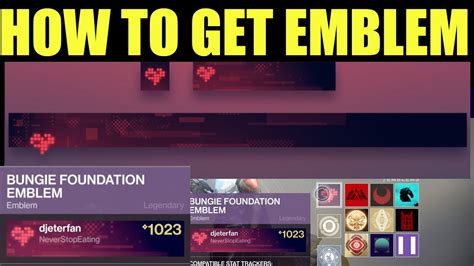 How To Get The Bungie Foundation Emblem Destiny 2 Heart Emblem New