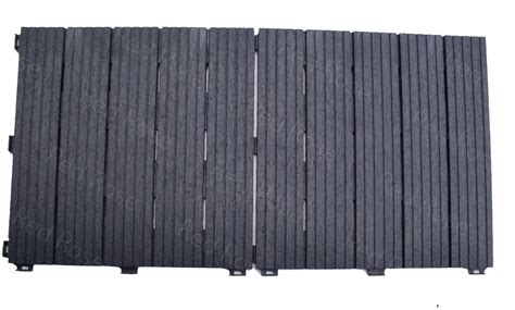 10 Garden Interlocking Decking Tiles Recycled Rubber Material 30 X