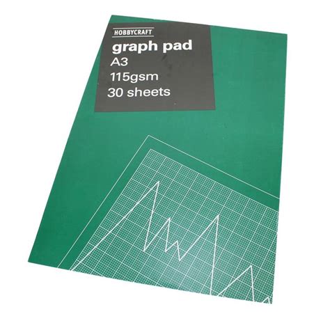 Graph Paper Pad A3 30 Sheets Hobbycraft