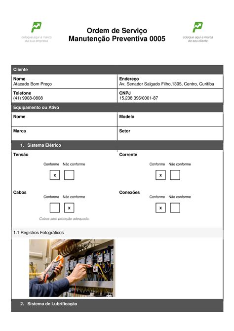 Modelo De Ordem De Serviço Em Word Ou Excel