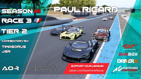 Assetto Corsa Competizione Season XI Race 3 Tier 2 PC Paul