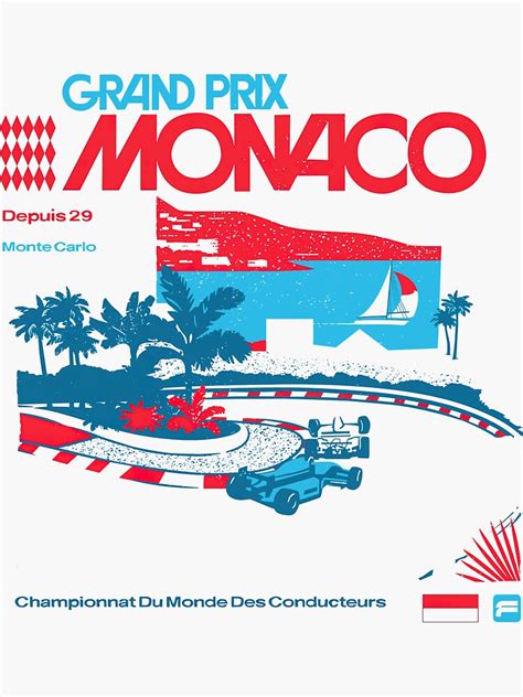 Monaco F1 Grand Prix Monte Carlo Sticker For Sale By Mattheshop