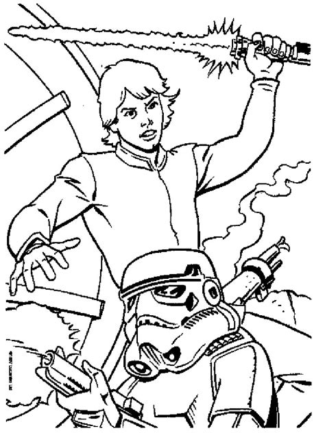 View and print full size. Luke Skywalker coloring pages. Free Printable Luke ...
