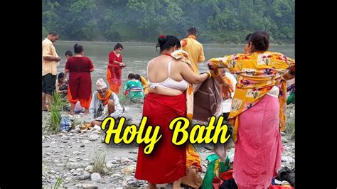 Holi Bath 2019 Nepal Devghat Dham Full Hd Youtube