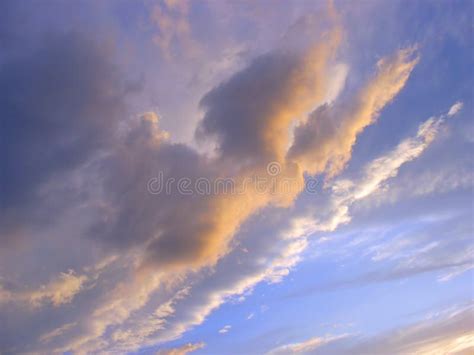 Lilac Evening Sky At Sunset Stock Photo Image Of Cloud Heaven 32378698