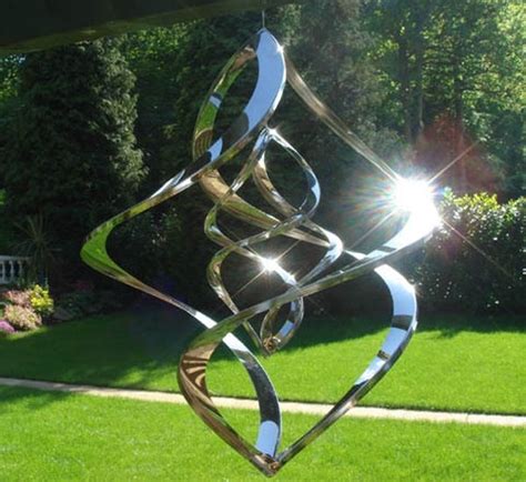 Crystal Nova Hanging Wind Sculpture The Double Nova Wind Ornament Is