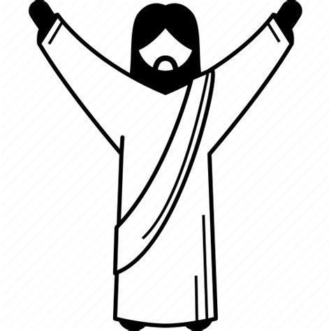 Hand Jesus Prophet Raising Success Icon Download On Iconfinder