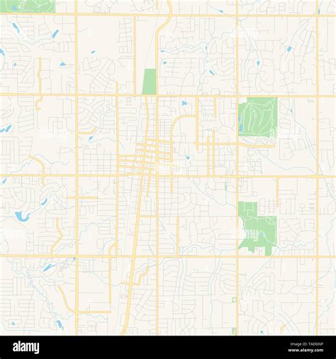Il Vettore Vuoto Mappa Di Edmond Oklahoma Stati Uniti Damerica