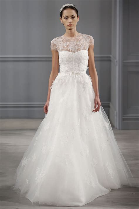 New Monique Lhuillier Wedding Dresses Lovely Lace And Great Lengths