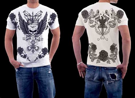 Mens Tshirts Tattoo Tshirt Designs Affliction Remetee Artistic