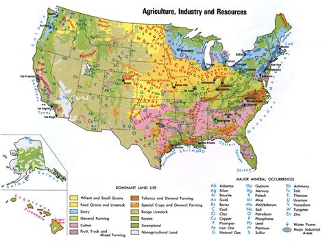Resources Map Of The United States Us States Map