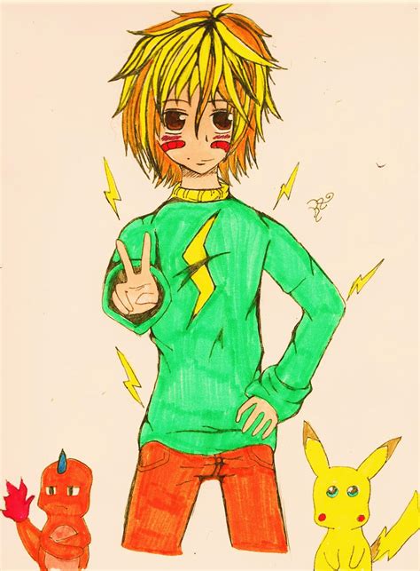 Pikachus Human Form By Someone That Is Me On Deviantart
