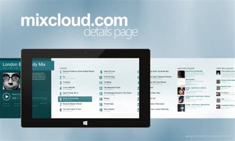 Mixcloud.com Application Concept for Windows 8 by Mantvydas Baranauskas ...