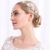 Rose Gold Flower Headband Pictures