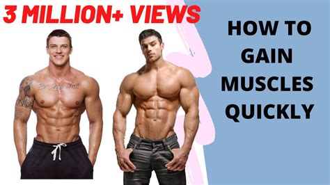 How To Gain Muscles Quickly Youtube