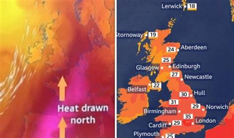 Bbc Weather Sahara Desert Winds Strike Uk And Force Temperatures To