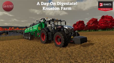 A Day On Digestate Knuston Farm Farming Simulator 22 Youtube