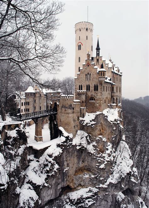 Lichtenstein Castle Is Situated On A Cliff Located Near Honau On The
