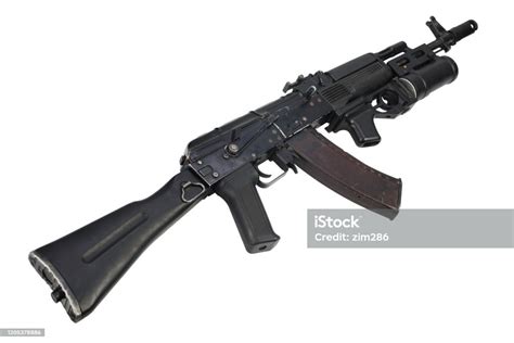 Modern Kalashnikov Ak 74m Assault Rifle With Underbarrel Grenade