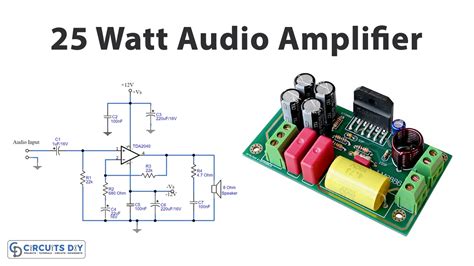 Watt Audio Power Amplifier Circuit Tda