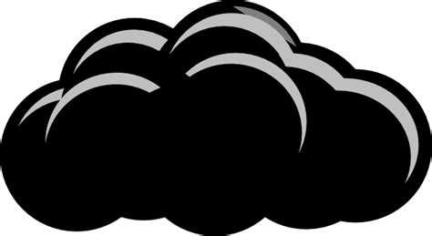 Light Grey Thunder Cloud Clip Art At Vector Clip Art Online