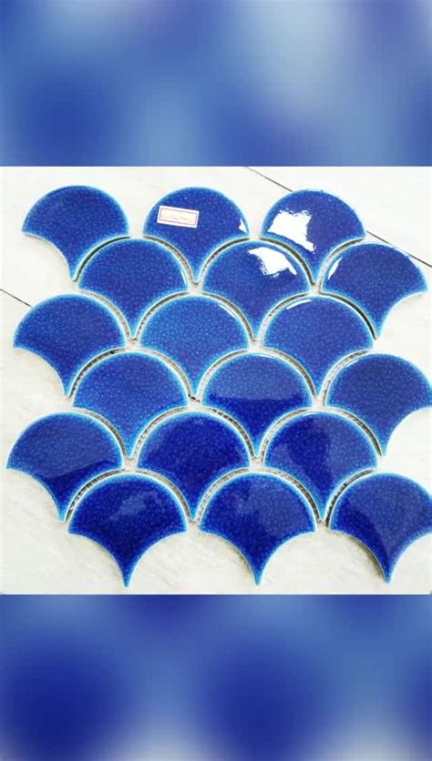 Fish Scale Art Ceramic Mosaic Tile Wall Tiles Porcelain Buy Fish