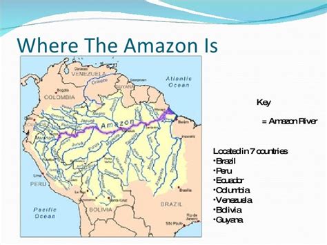Amazon River On The World Map
