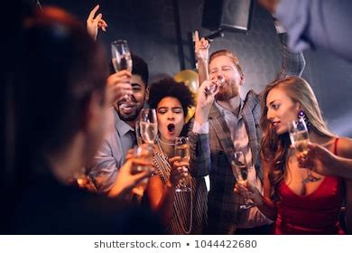Group Friends Toasting Champagne Stock Photo Edit Now