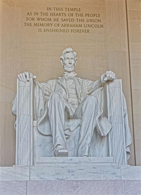 Lincoln Memorial Statue In Washington Dc Usa Editorial Stock Photo