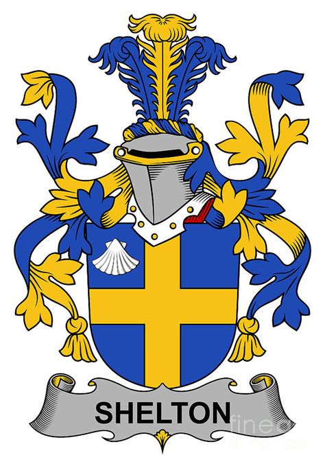 Shelton Coat Of Arms Irish Digital Art By Heraldry Fine Art America