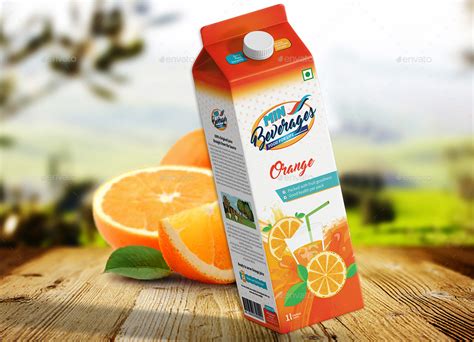 Orange Juice Packaging By Plexadesigns Graphicriver