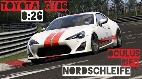 Toyota GT86 Nürburgring Nordschleife Record Assetto Corsa VR Gameplay