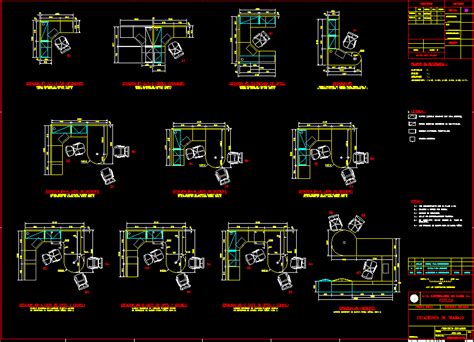 Office Layout Cad Block