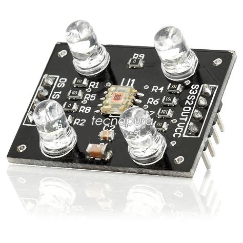 Módulo Sensor De Color Rgb Ref Tcs230 Tcs3200 Detector Compatible