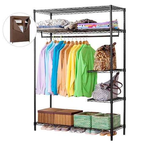 I made it all by myself. LANGRIA Heavy Duty Wire Shelving Garment Rack Clothes Rack ...