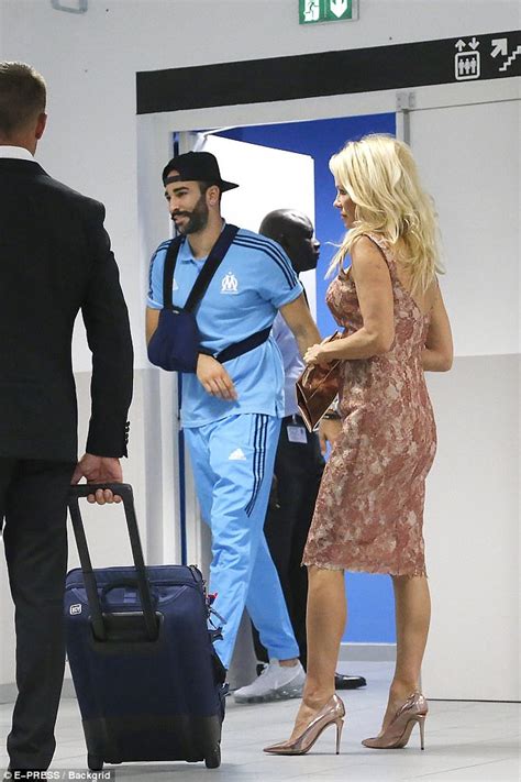 Busty Pamela Anderson Supports Footballer Beau Adil Rami Daily Mail