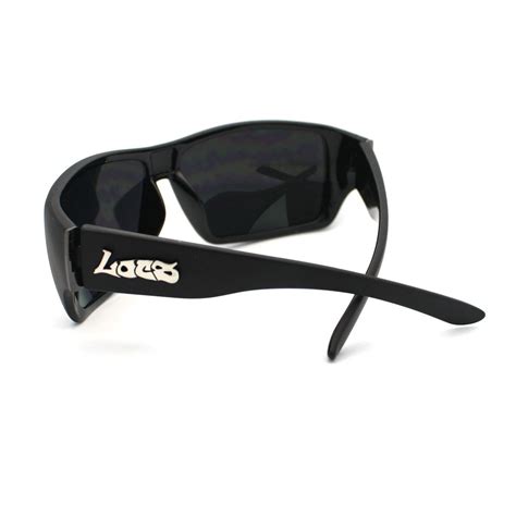 All Black Dark Sunglasses Mens Authentic Locs Gangster Shades Ebay