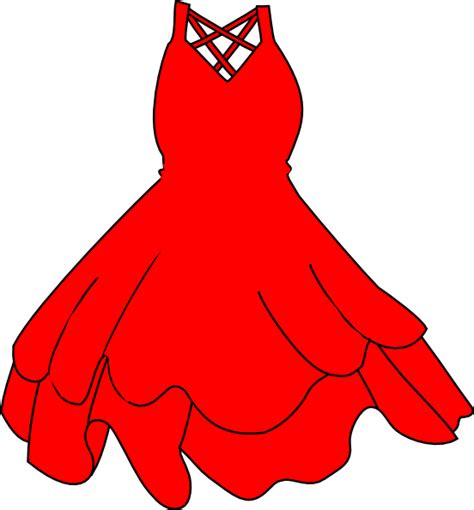 Red Dress Clip Art At Vector Clip Art Online Royalty Free And Public Domain