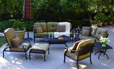 Outdoor lounge furniture helps you enjoy the fresh air in style. Patio Furniture Deep Seating Sofa Cast Aluminum Nassau