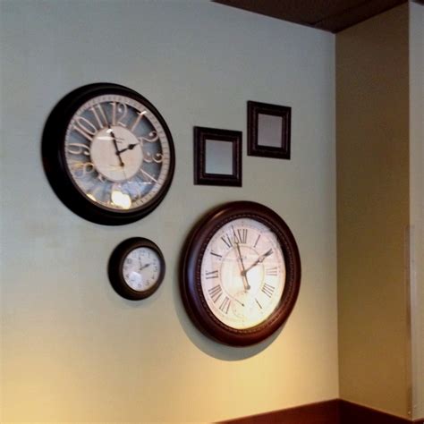 Three Clocks One Wall Clock Gallery Wall Inspiration Wall