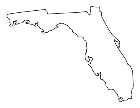 Florida pattern. Use the printable outline for crafts, creating