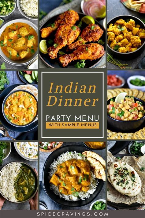 Indian Dinner Party Menu With Sample Menu Indian Dinner Menu Indian