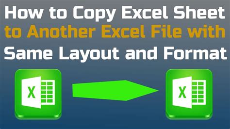 How To Copy Excel Sheet To Another Excel File With Same Layout And