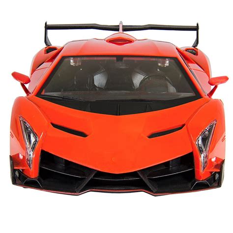 Super Car Orange Lamborghini Veneno Battery Operated Remote Control Car
